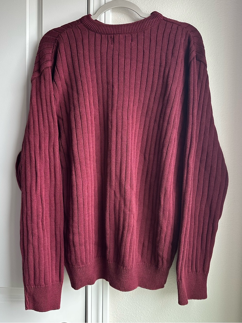100% Cotton Chaps Ralph Lauren Ribbed Crewneck Sweater - Picture 2 of 4